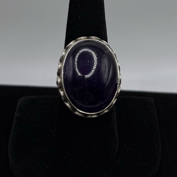 Purple Amethyst 925 Ring - Picture 5 of 5